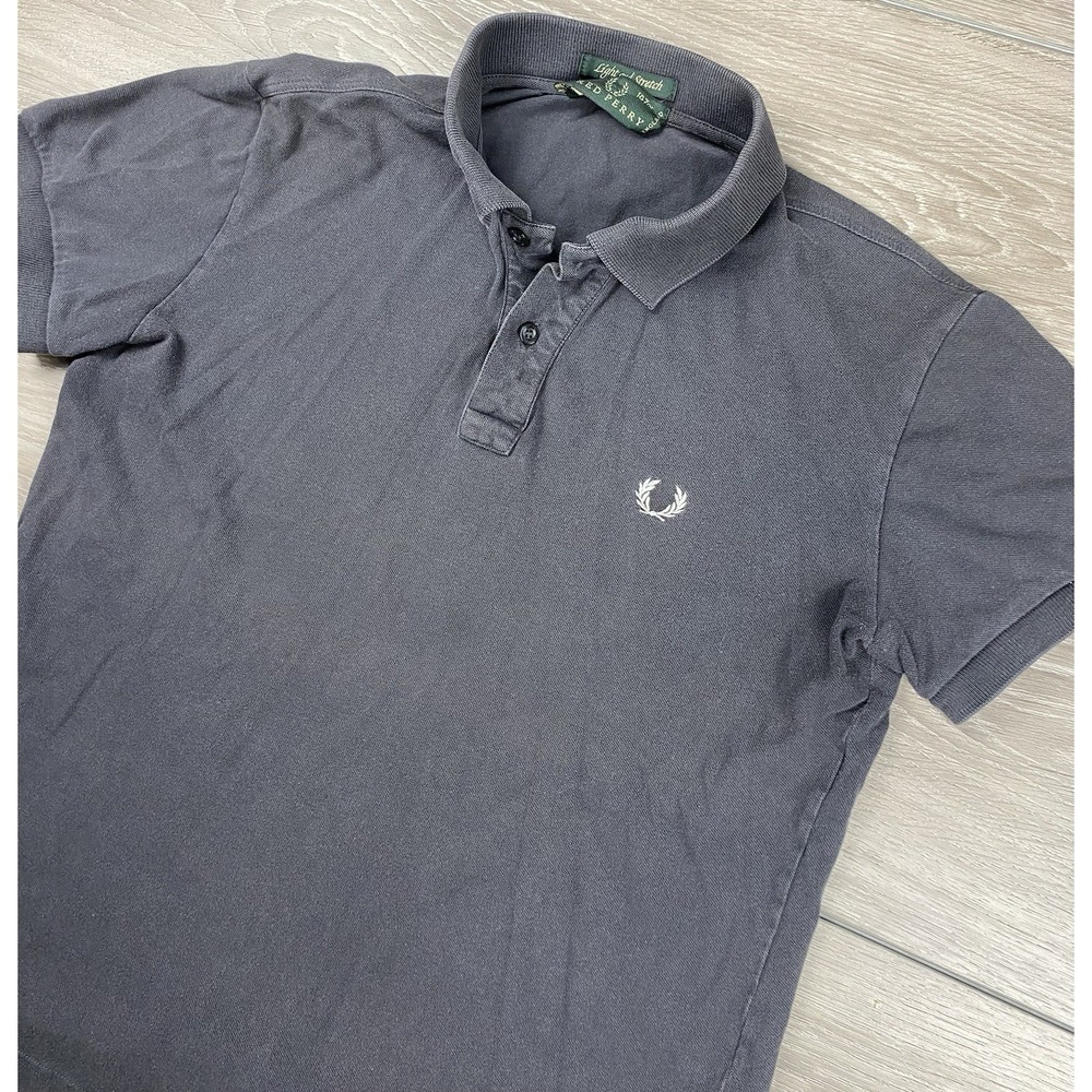 Fred Perry Men's Short Sleeve Collared Golf Polo Black Size 42 Large